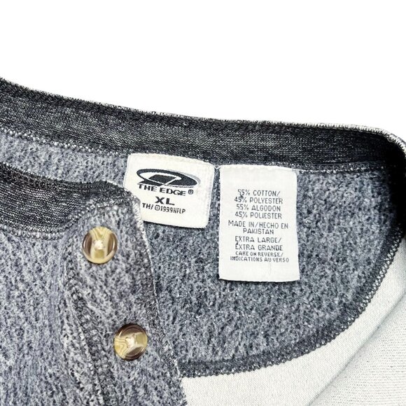 VTG New England Patriots Shirt Pullover The Edge Mens Size XL 1999 NFL - Picture 3 of 4